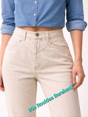 Rockies Vintage Natural High Waisted Bareback Denim Jeans Women's